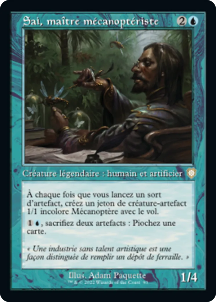 Sai, maître mécanoptériste — The Brothers' War Commander — Magic: The Gathering