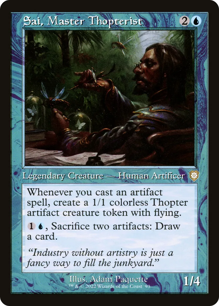 Sai, Master Thopterist — The Brothers' War Commander — Magic: The Gathering
