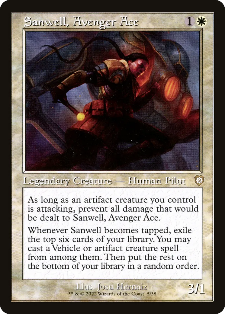 Sanwell, Avenger Ace — The Brothers' War Commander — Magic: The Gathering