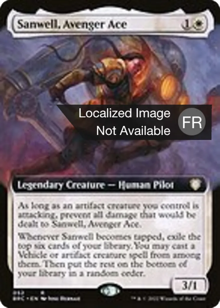Sanwell, as vengeur — The Brothers' War Commander — Magic: The Gathering