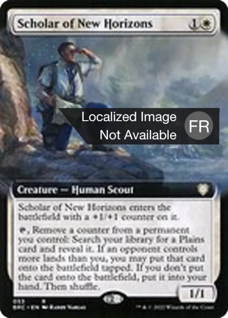 Érudit des nouveaux horizons — The Brothers' War Commander — Magic: The Gathering