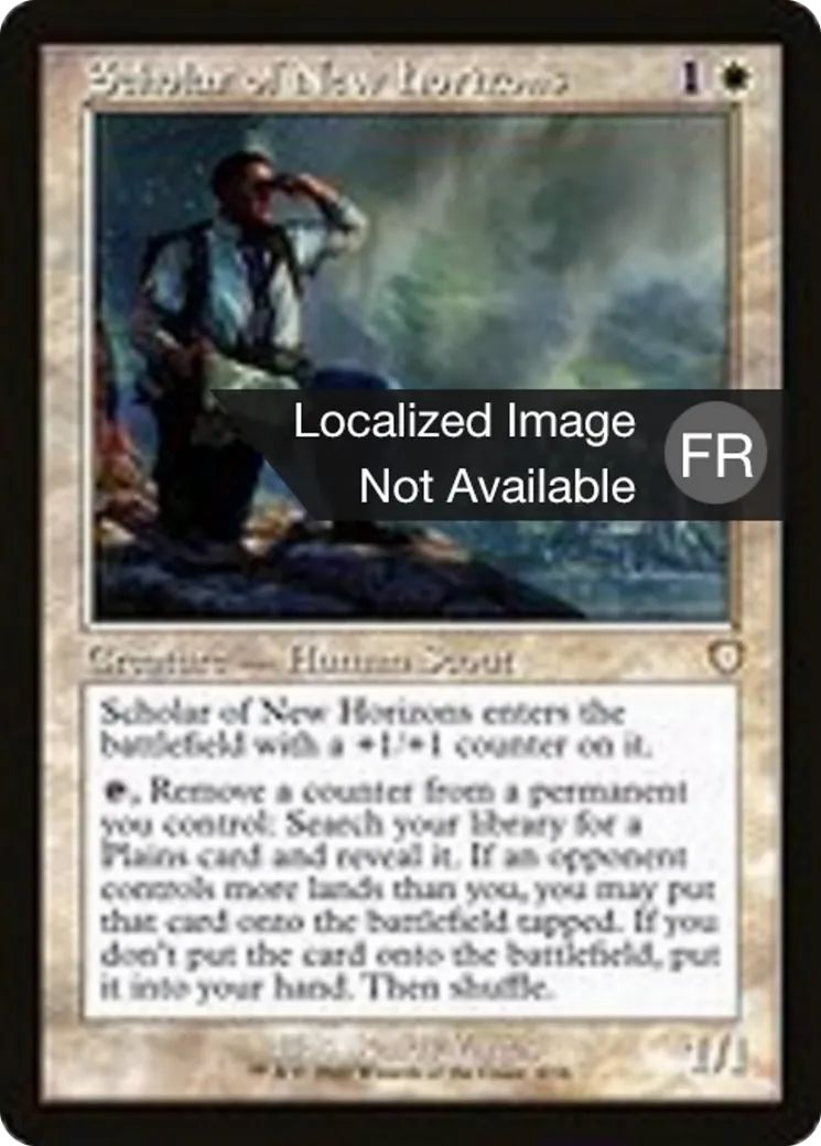 Érudit des nouveaux horizons — The Brothers' War Commander — Magic: The Gathering
