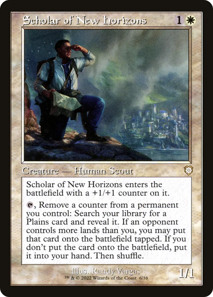 Scholar of New Horizons — The Brothers' War Commander — Magic: The Gathering