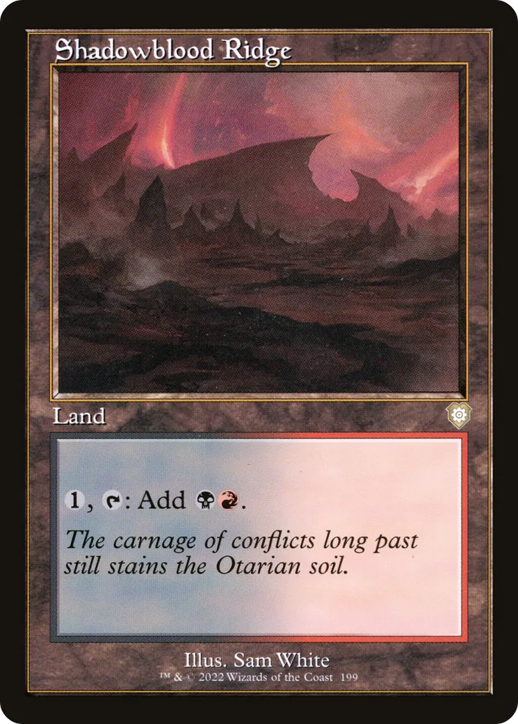 Shadowblood Ridge — The Brothers' War Commander — Magic: The Gathering