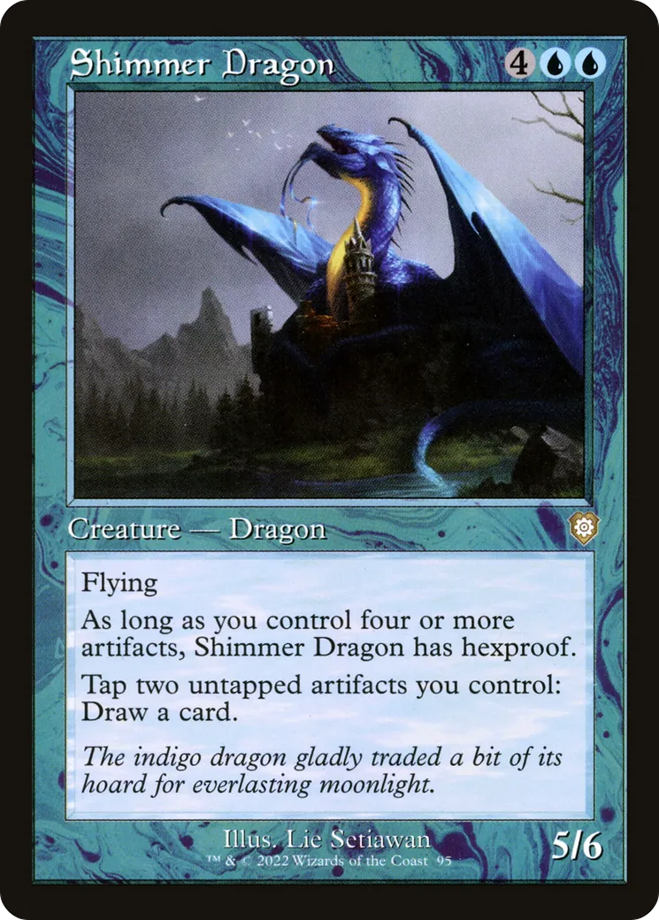 Shimmer Dragon — The Brothers' War Commander — Magic: The Gathering