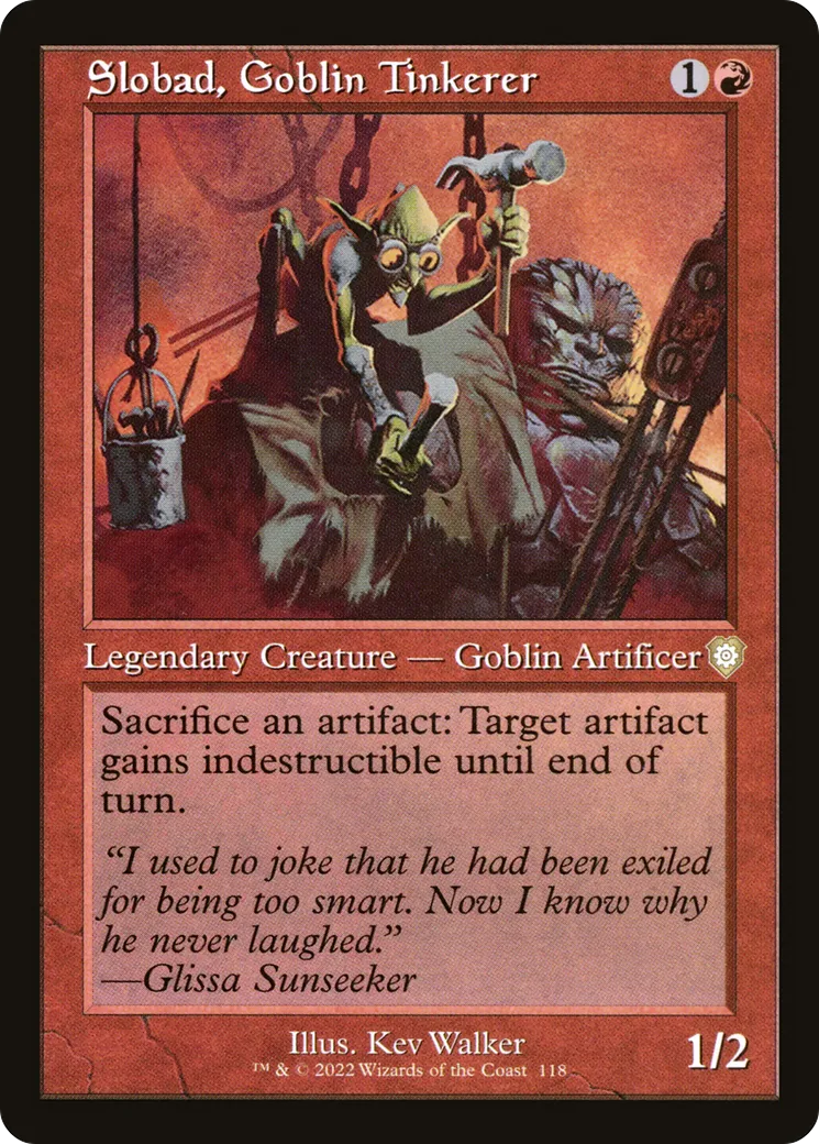 Slobad, Goblin Tinkerer — The Brothers' War Commander — Magic: The Gathering