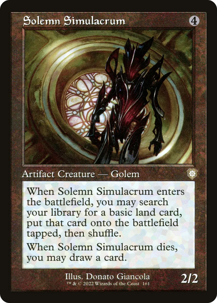 Solemn Simulacrum — The Brothers' War Commander — Magic: The Gathering