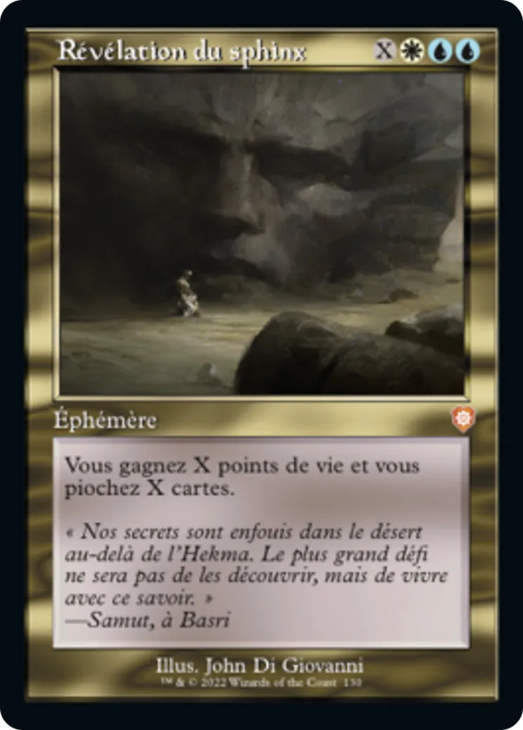 Révélation du sphinx — The Brothers' War Commander — Magic: The Gathering