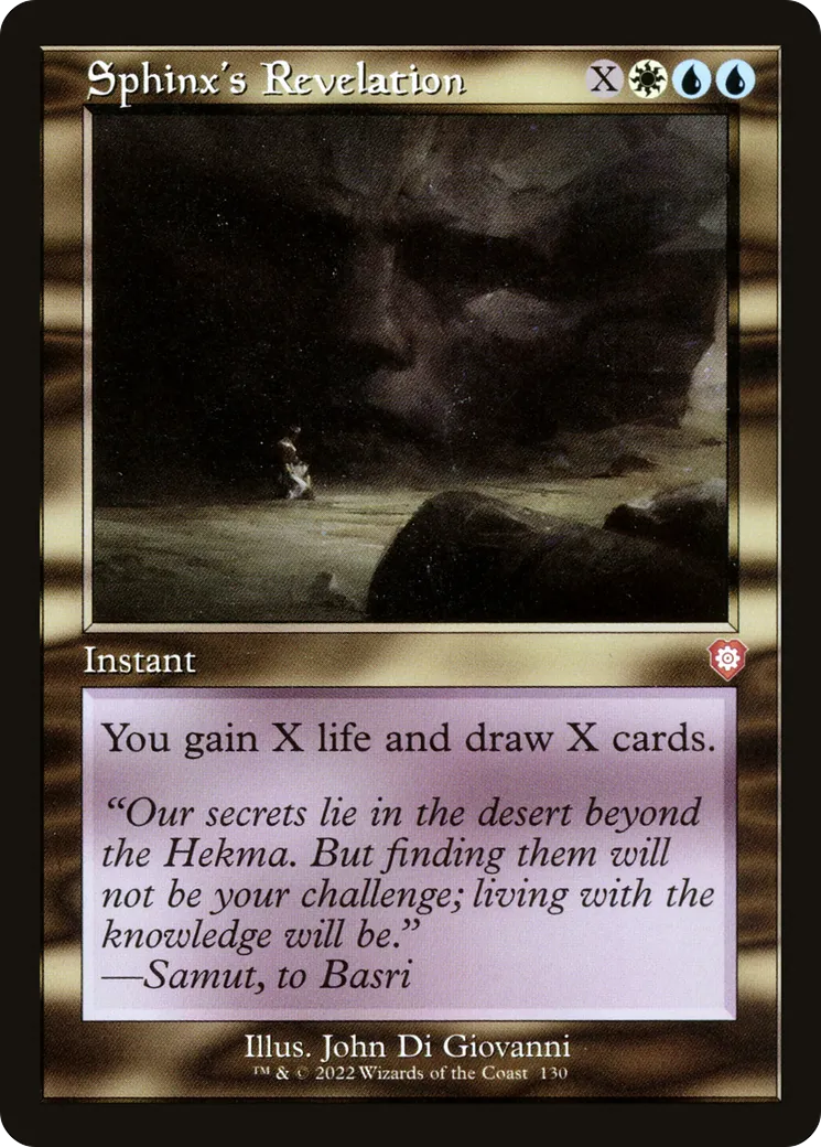 Sphinx's Revelation — The Brothers' War Commander — Magic: The Gathering