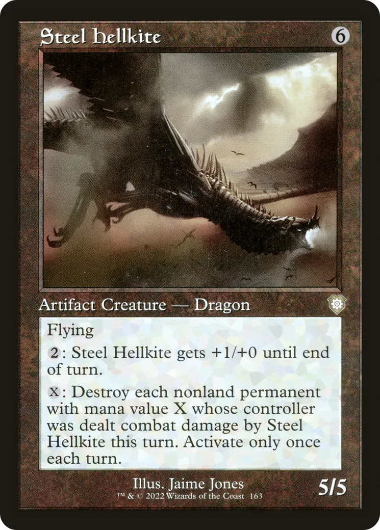 Steel Hellkite — The Brothers' War Commander — Magic: The Gathering
