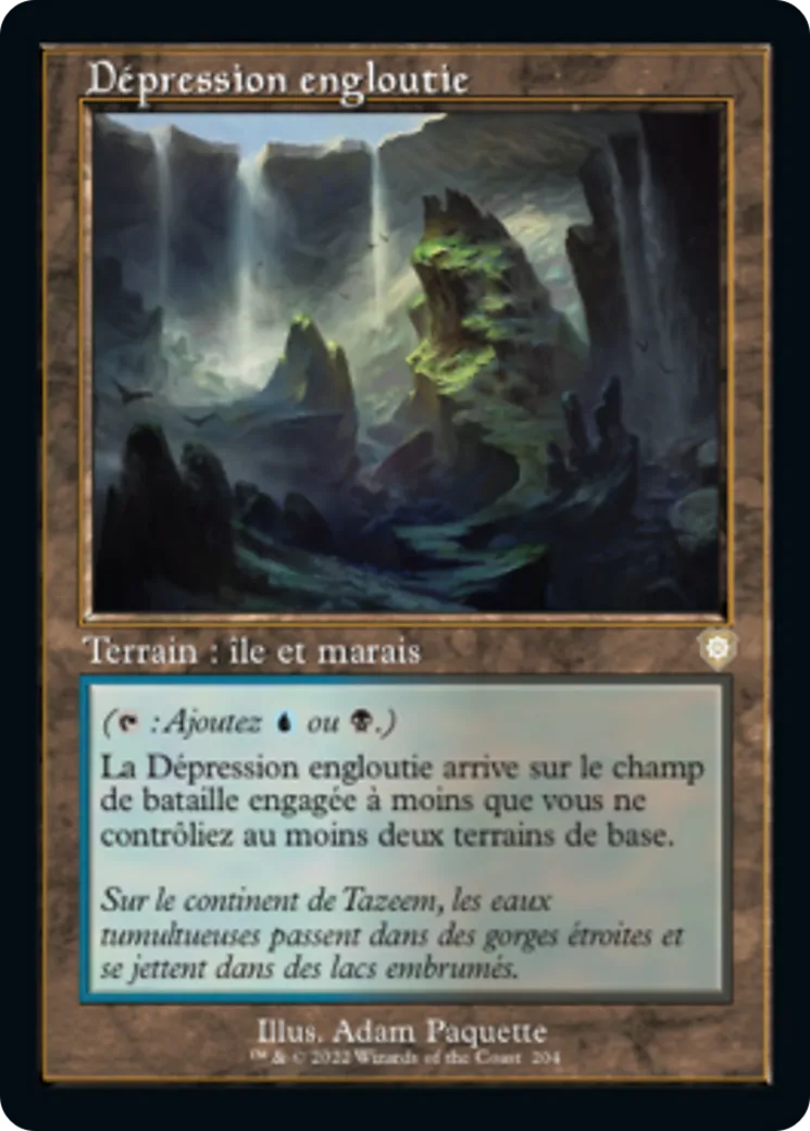 Dépression engloutie — The Brothers' War Commander — Magic: The Gathering