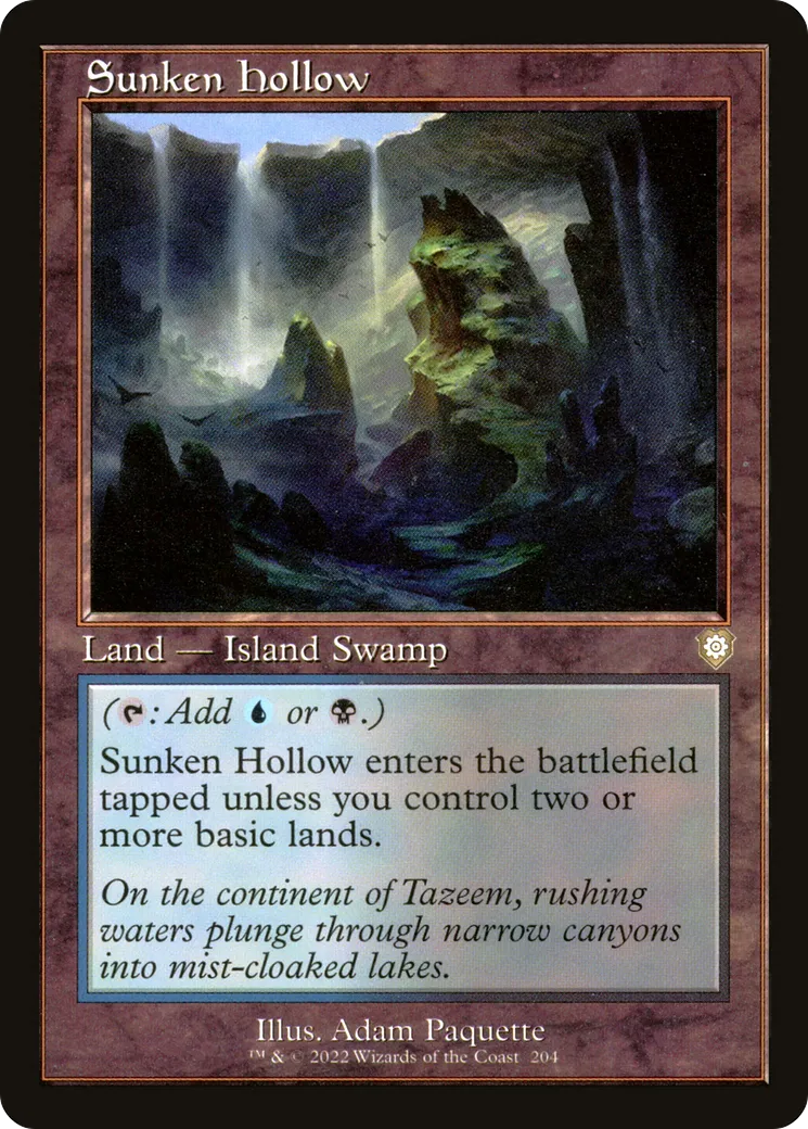 Sunken Hollow — The Brothers' War Commander — Magic: The Gathering