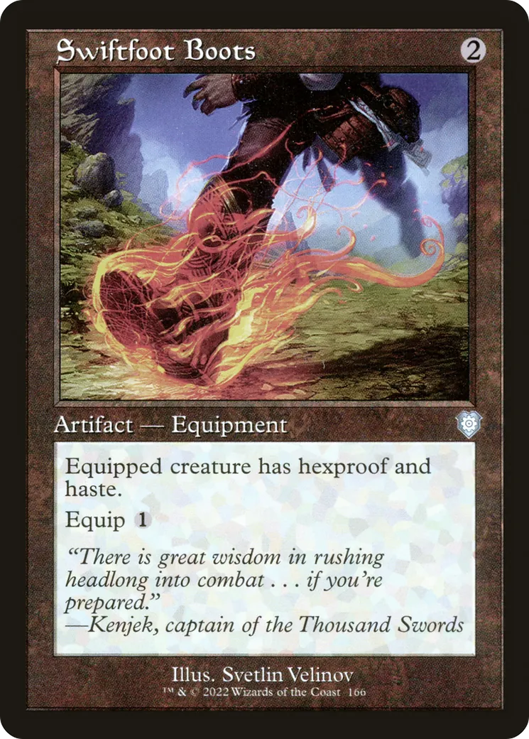Swiftfoot Boots — The Brothers' War Commander — Magic: The Gathering