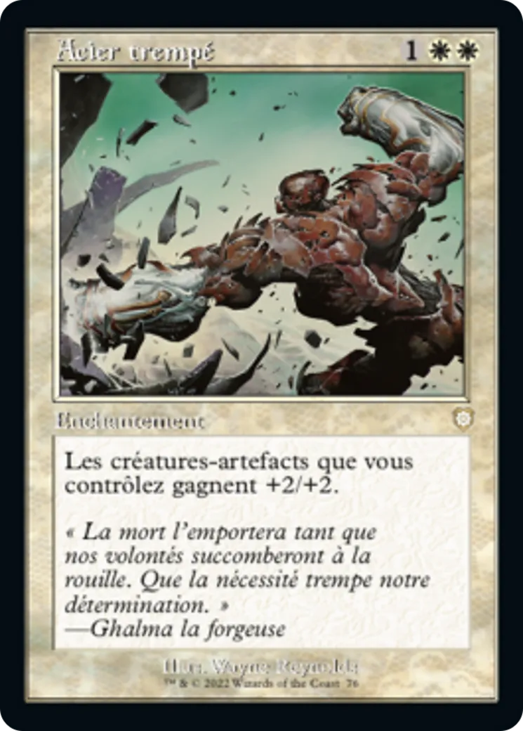Acier trempé — The Brothers' War Commander — Magic: The Gathering