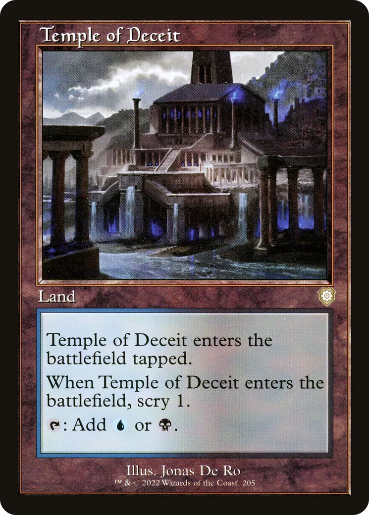 Temple de la tromperie — The Brothers' War Commander — Magic: The Gathering