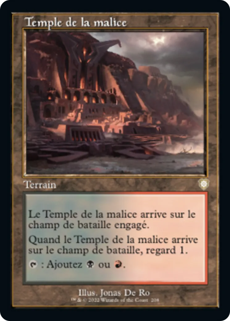 Temple de la malice — The Brothers' War Commander — Magic: The Gathering