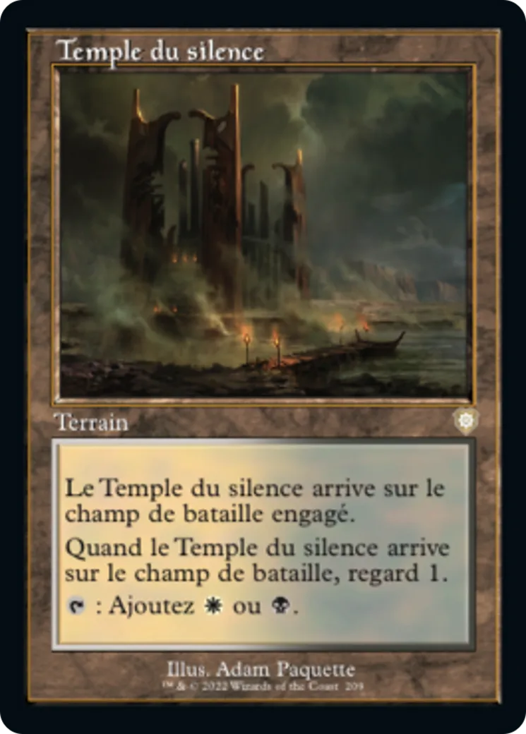 Temple du silence — The Brothers' War Commander — Magic: The Gathering