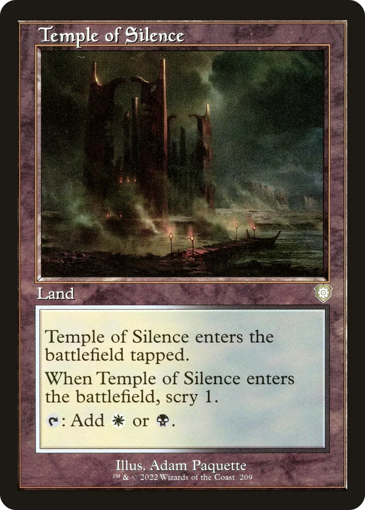 Temple of Silence — The Brothers' War Commander — Magic: The Gathering
