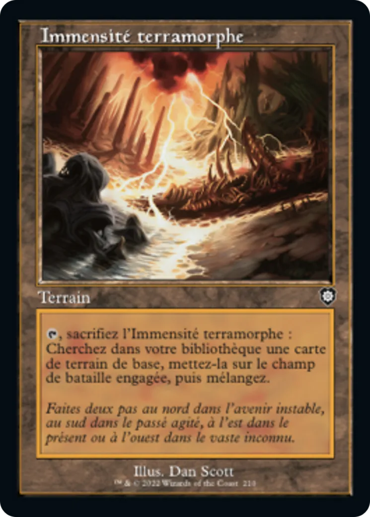 Immensité terramorphe — The Brothers' War Commander — Magic: The Gathering