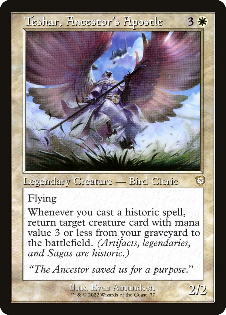Teshar, apôtre de l'Ancêtre — The Brothers' War Commander — Magic: The Gathering