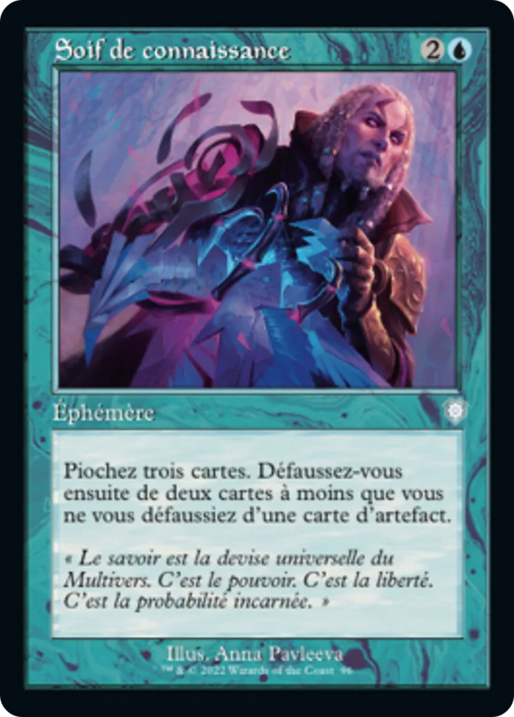 Soif de connaissance — The Brothers' War Commander — Magic: The Gathering