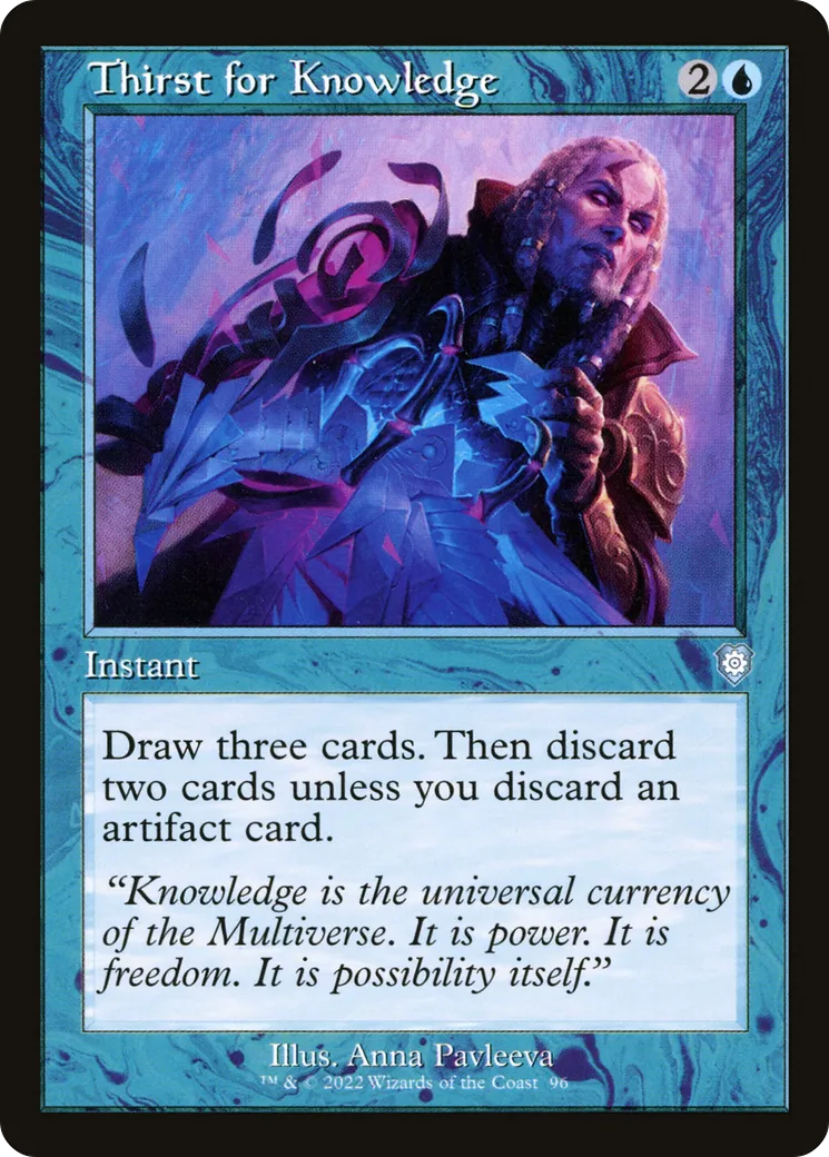 Soif de connaissance — The Brothers' War Commander — Magic: The Gathering