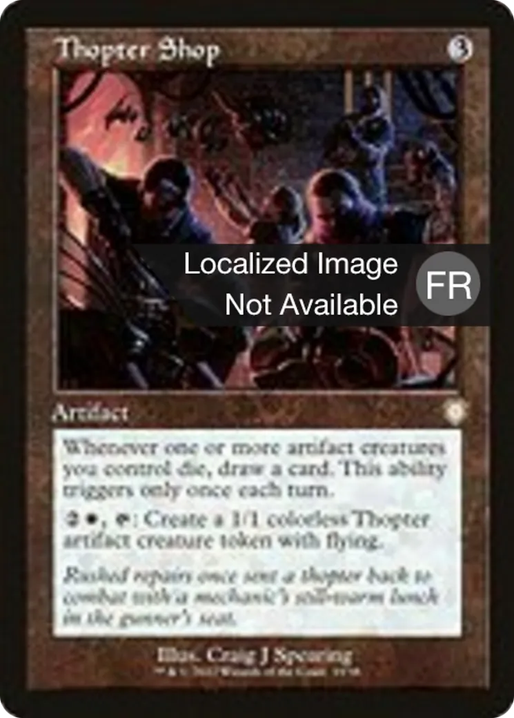 Atelier de mécanoptères — The Brothers' War Commander — Magic: The Gathering