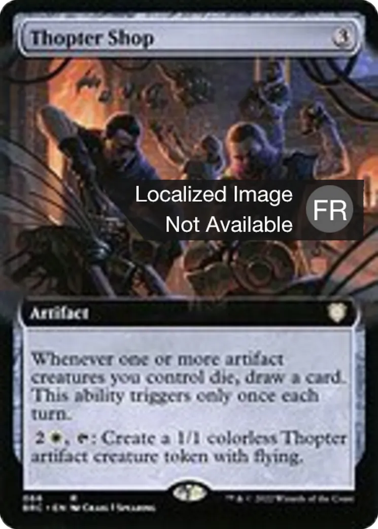 Atelier de mécanoptères — The Brothers' War Commander — Magic: The Gathering