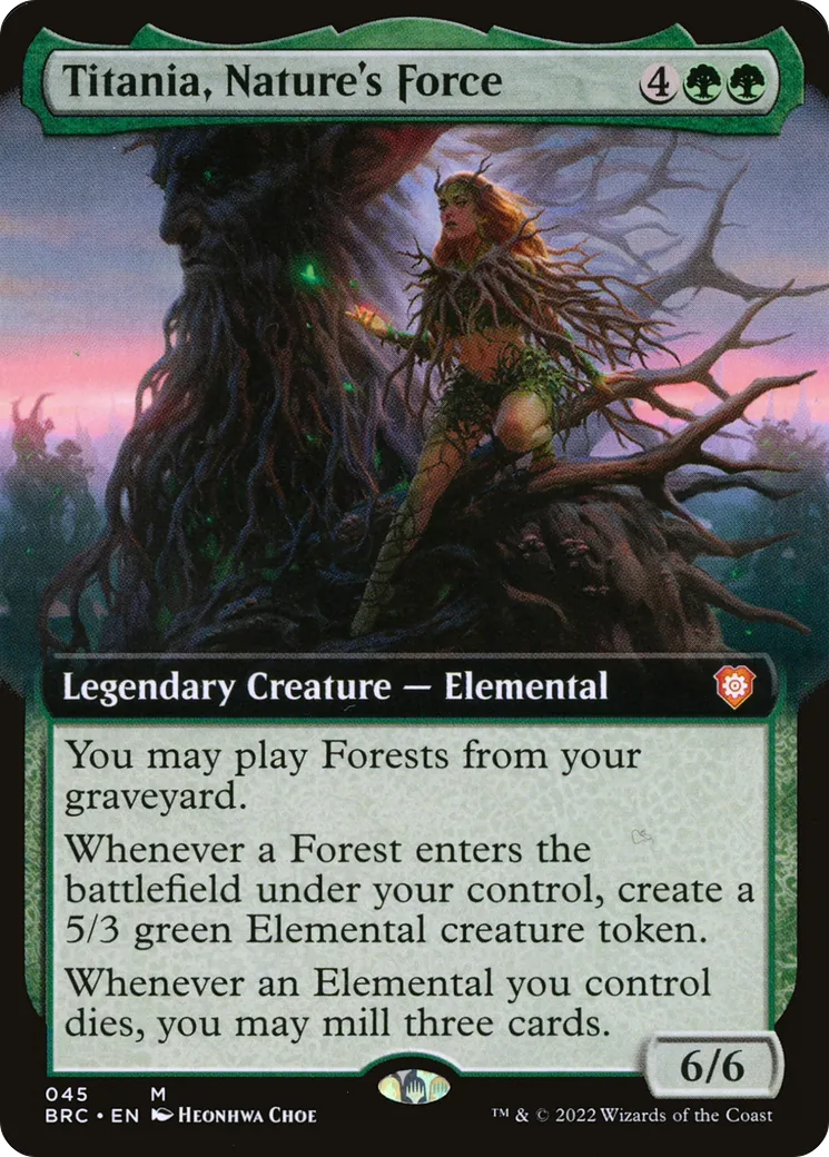 Titania, Nature's Force — The Brothers' War Commander — Magic: The Gathering