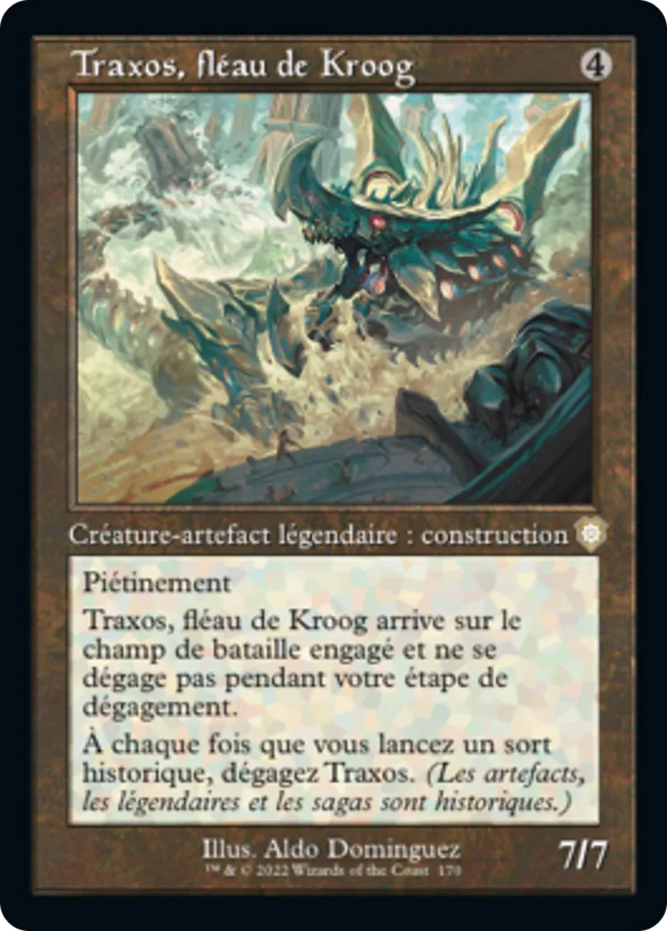 Traxos, fléau de Kroog — The Brothers' War Commander — Magic: The Gathering