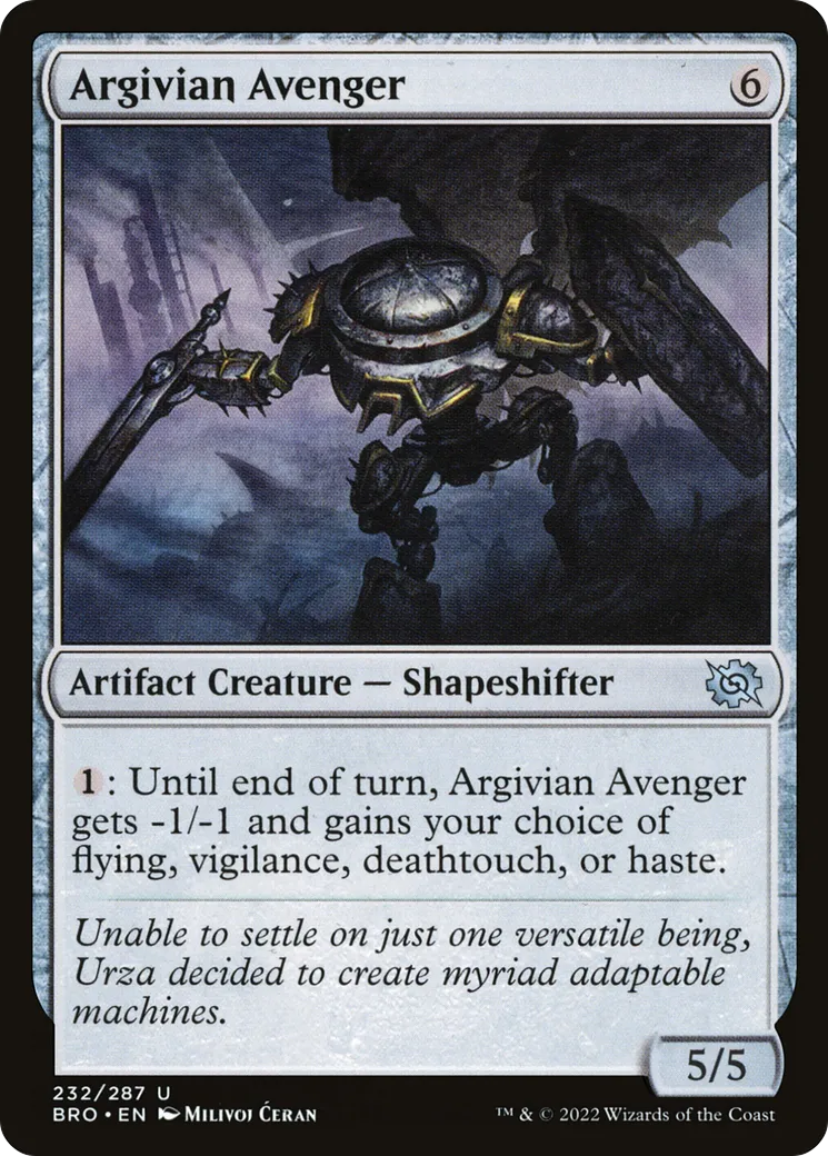 Vengeur argivian — The Brothers' War — Magic: The Gathering