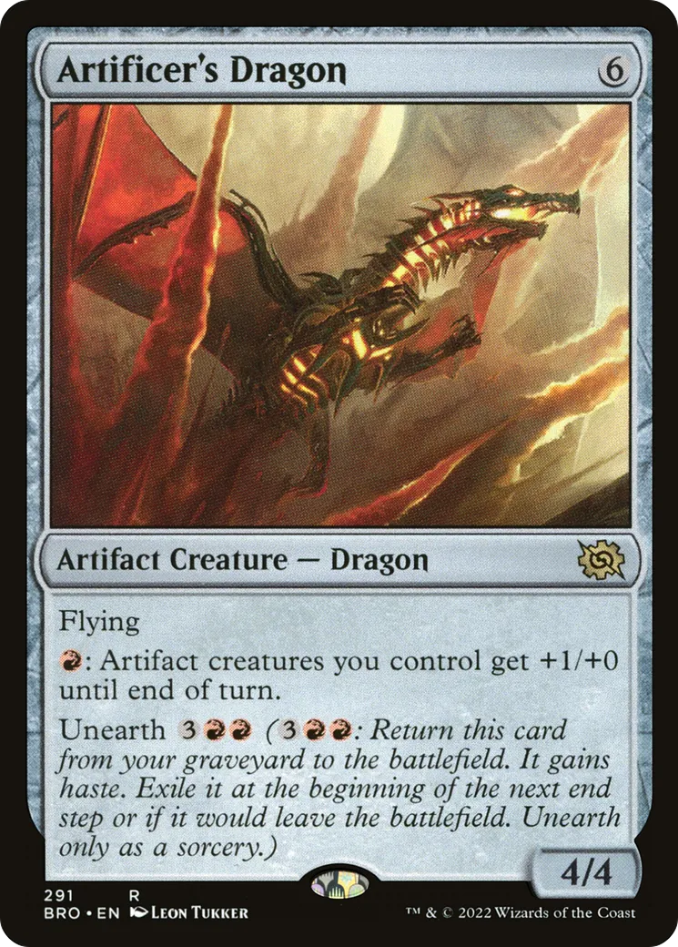 Artificer's Dragon — The Brothers' War — Magic: The Gathering