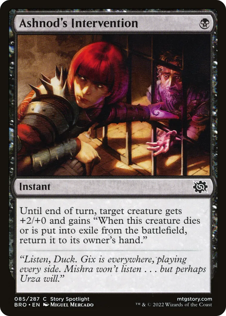 Intervention d'Ashnod — The Brothers' War — Magic: The Gathering