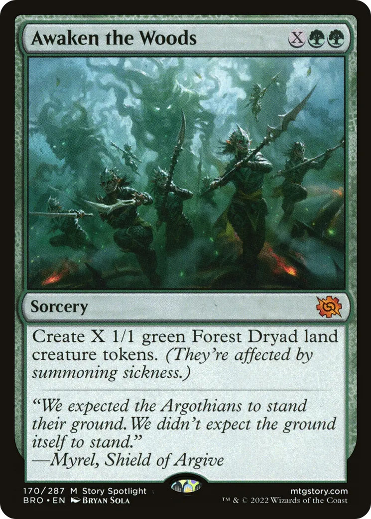 Éveil des bois — The Brothers' War — Magic: The Gathering