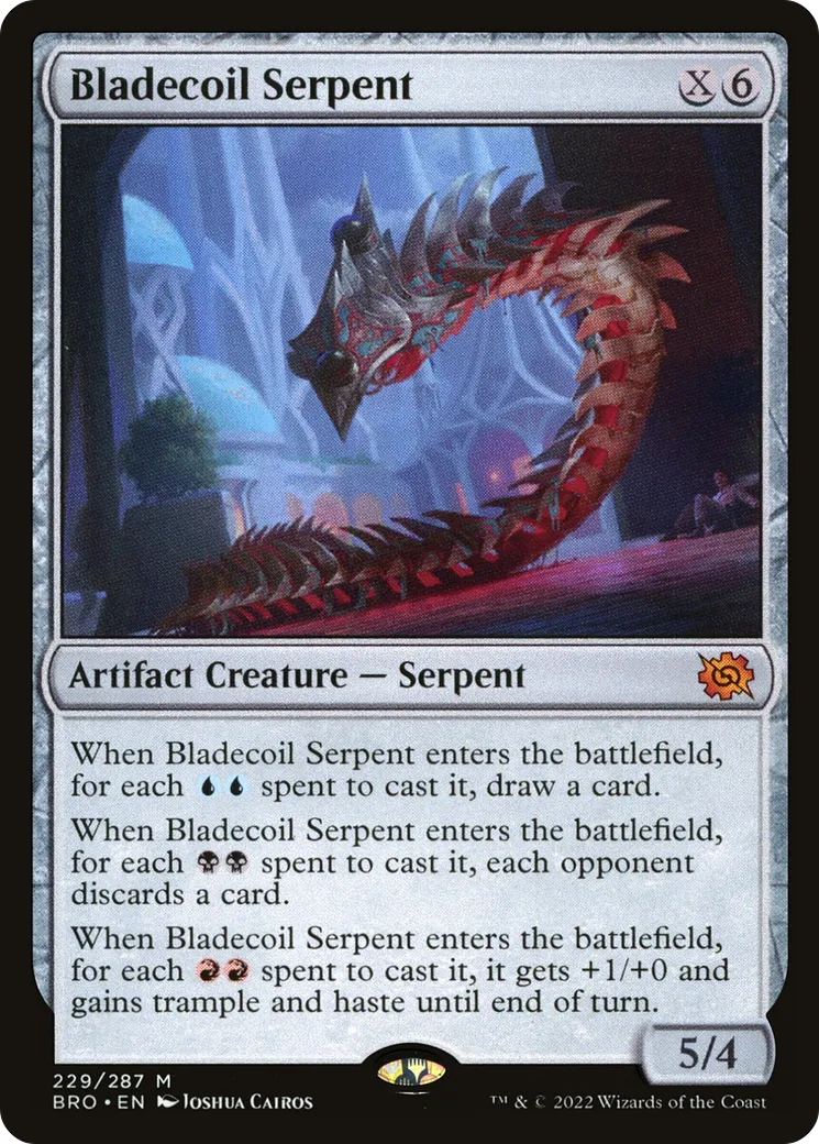 Bladecoil Serpent — The Brothers' War — Magic: The Gathering