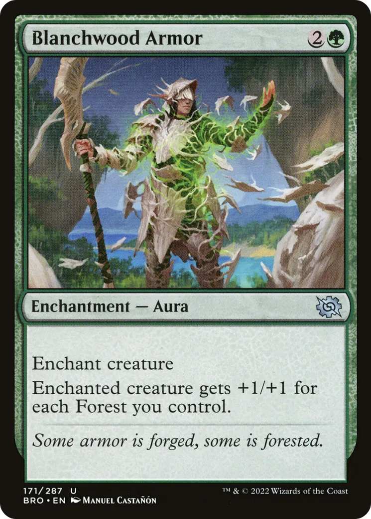 Armure de boisblanc — The Brothers' War — Magic: The Gathering