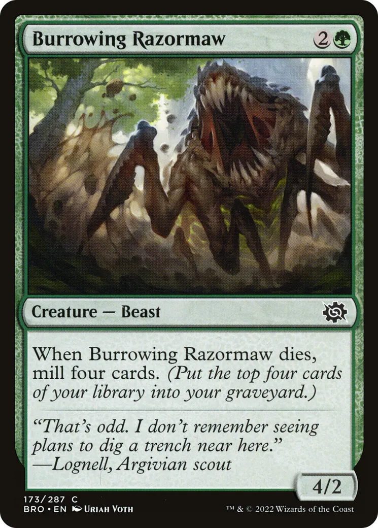 Gueulerasoir fouisseur — The Brothers' War — Magic: The Gathering