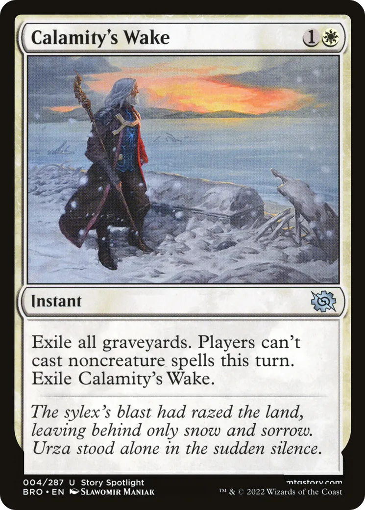 Sillage de la calamité — The Brothers' War — Magic: The Gathering