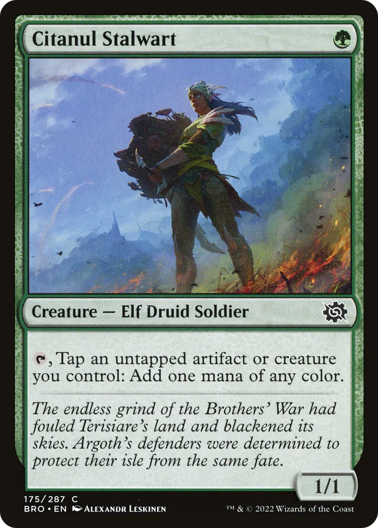Citanul Stalwart — The Brothers' War — Magic: The Gathering