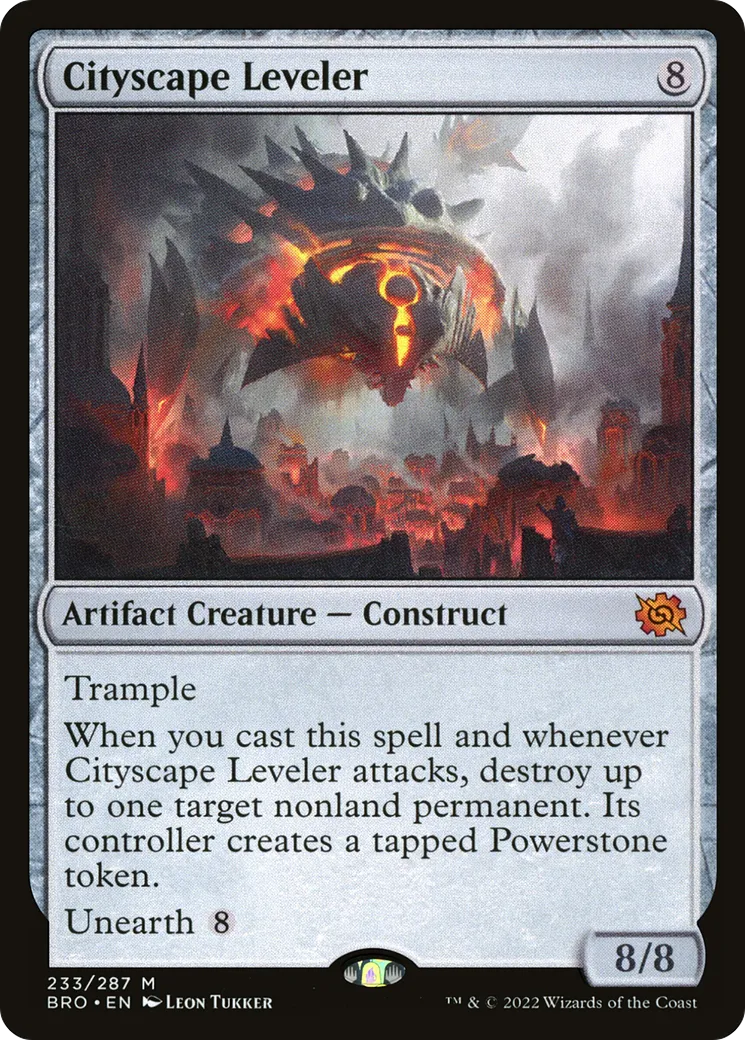 Cityscape Leveler — The Brothers' War — Magic: The Gathering