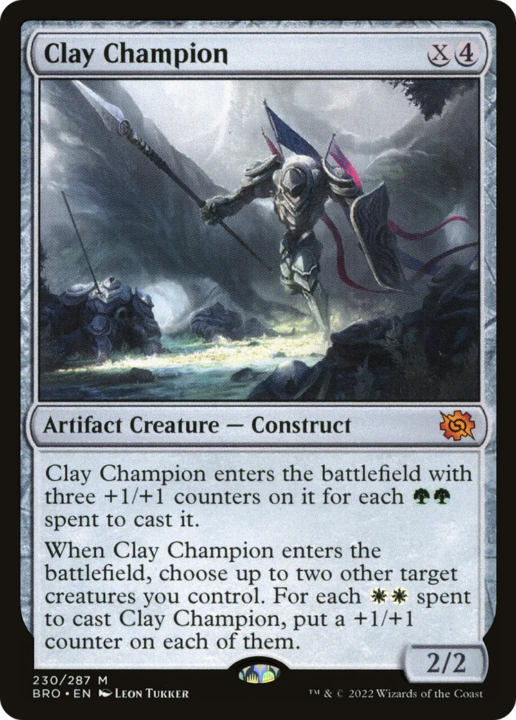 Champion d'argile — The Brothers' War — Magic: The Gathering