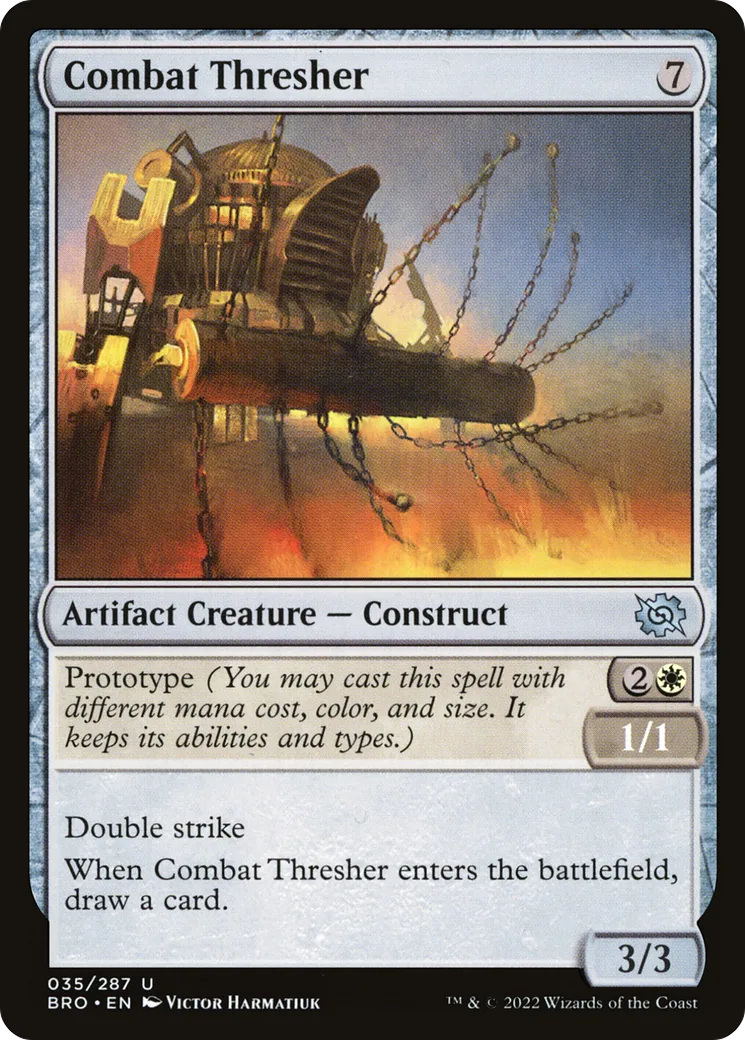 Batteuse de combat — The Brothers' War — Magic: The Gathering