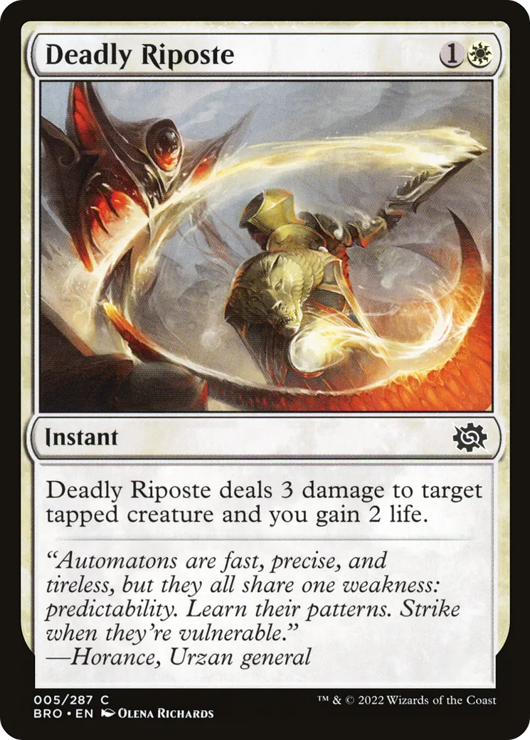 Deadly Riposte — The Brothers' War — Magic: The Gathering