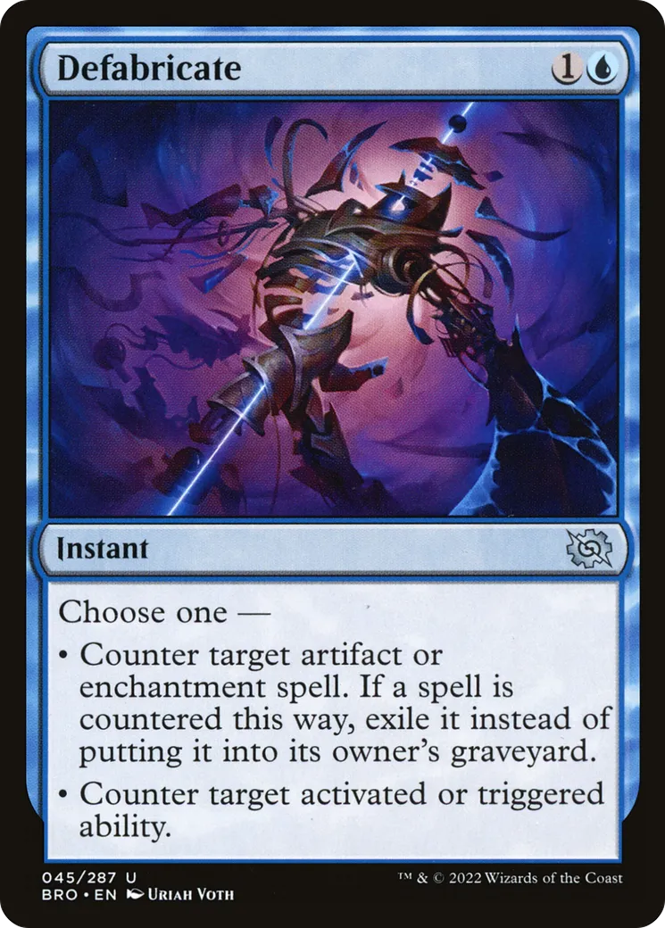 Défabrication — The Brothers' War — Magic: The Gathering