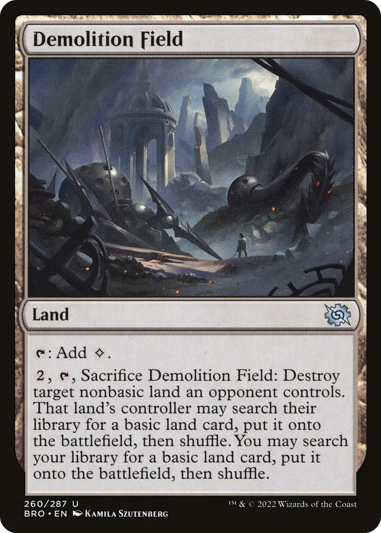 Demolition Field — The Brothers' War — Magic: The Gathering