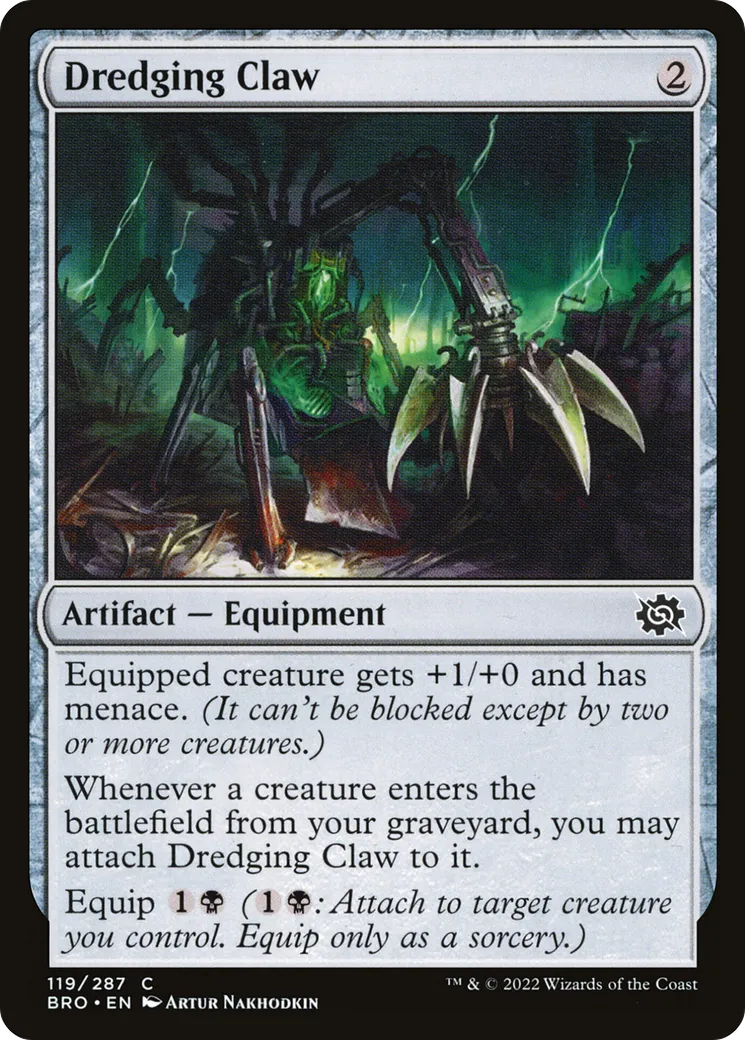Griffe de dragage — The Brothers' War — Magic: The Gathering