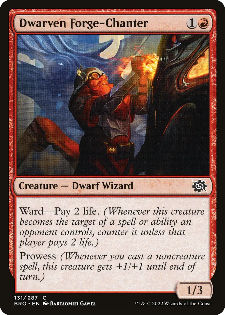 Chante-forge nain — The Brothers' War — Magic: The Gathering