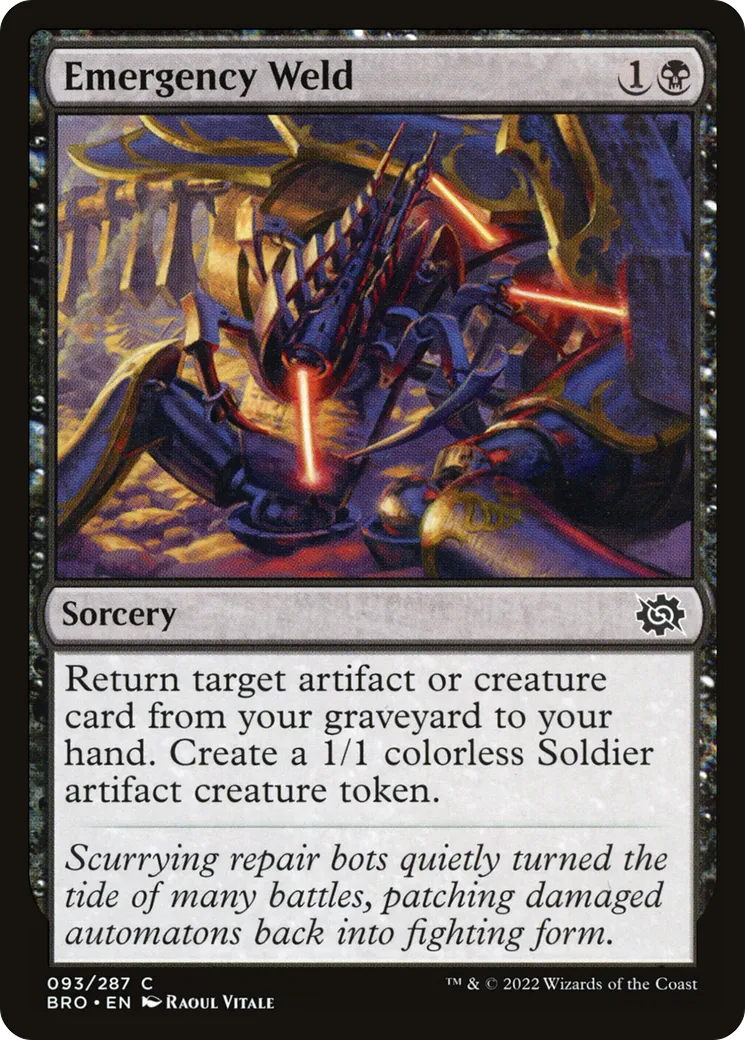 Soudure d'urgence — The Brothers' War — Magic: The Gathering