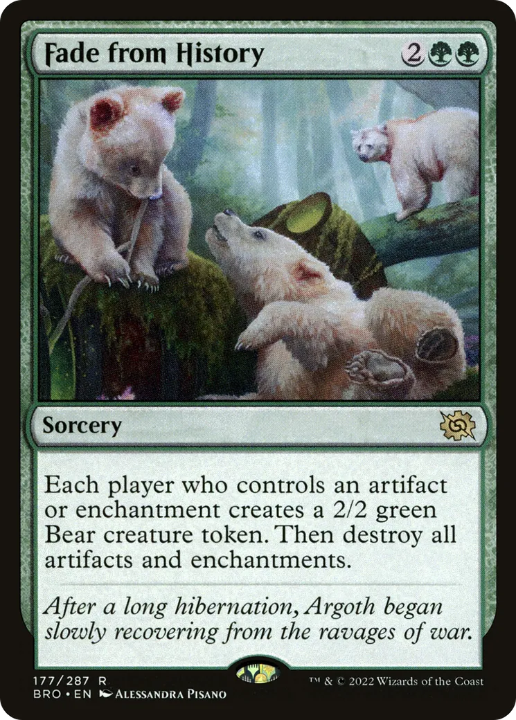 Disparition de l'histoire — The Brothers' War — Magic: The Gathering