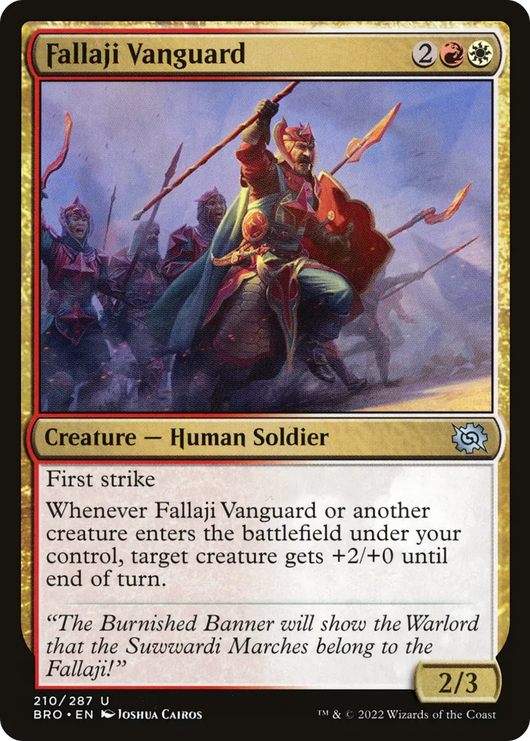 Avant-garde fallaji — The Brothers' War — Magic: The Gathering